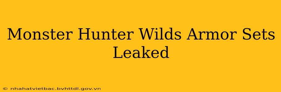 Monster Hunter Wilds Armor Sets Leaked