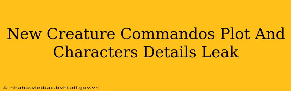 New Creature Commandos Plot And Characters Details Leak